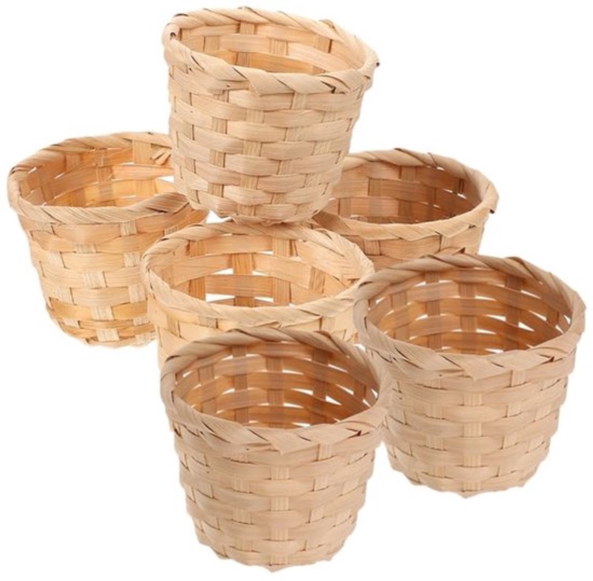 Cosensi - Dailygoody - Opbergmand - Kleine manden - 6-delig - Bamboe