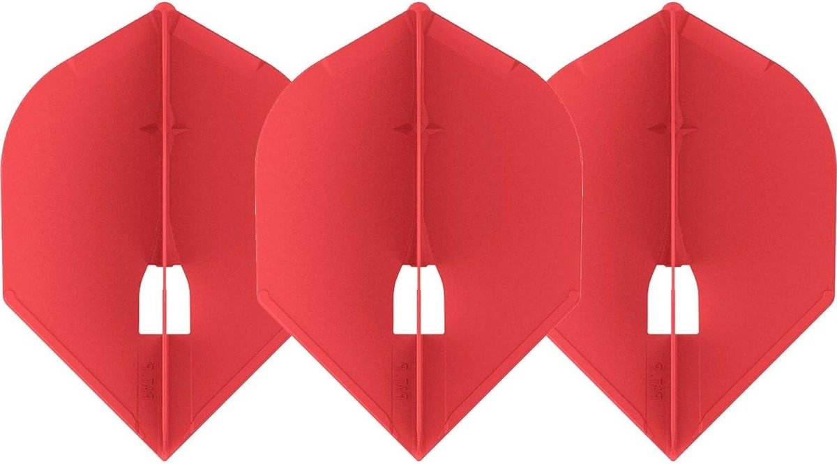 Dart Vleugels - Vliegers - Precisie Werpen - Stevig Plastic - Standaard Maat - Rood