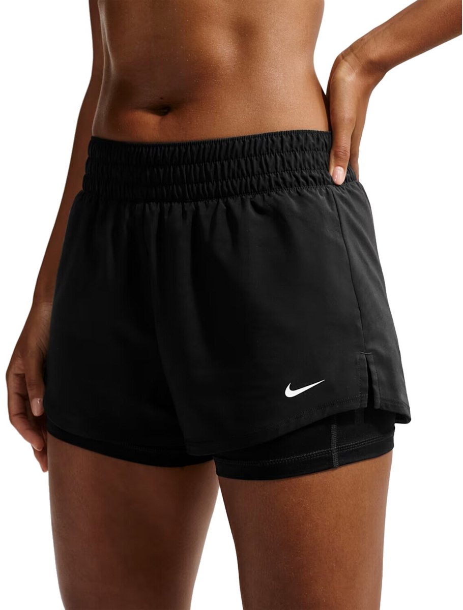 Nike One-2in1 Korte Broek Vrouw Zwart