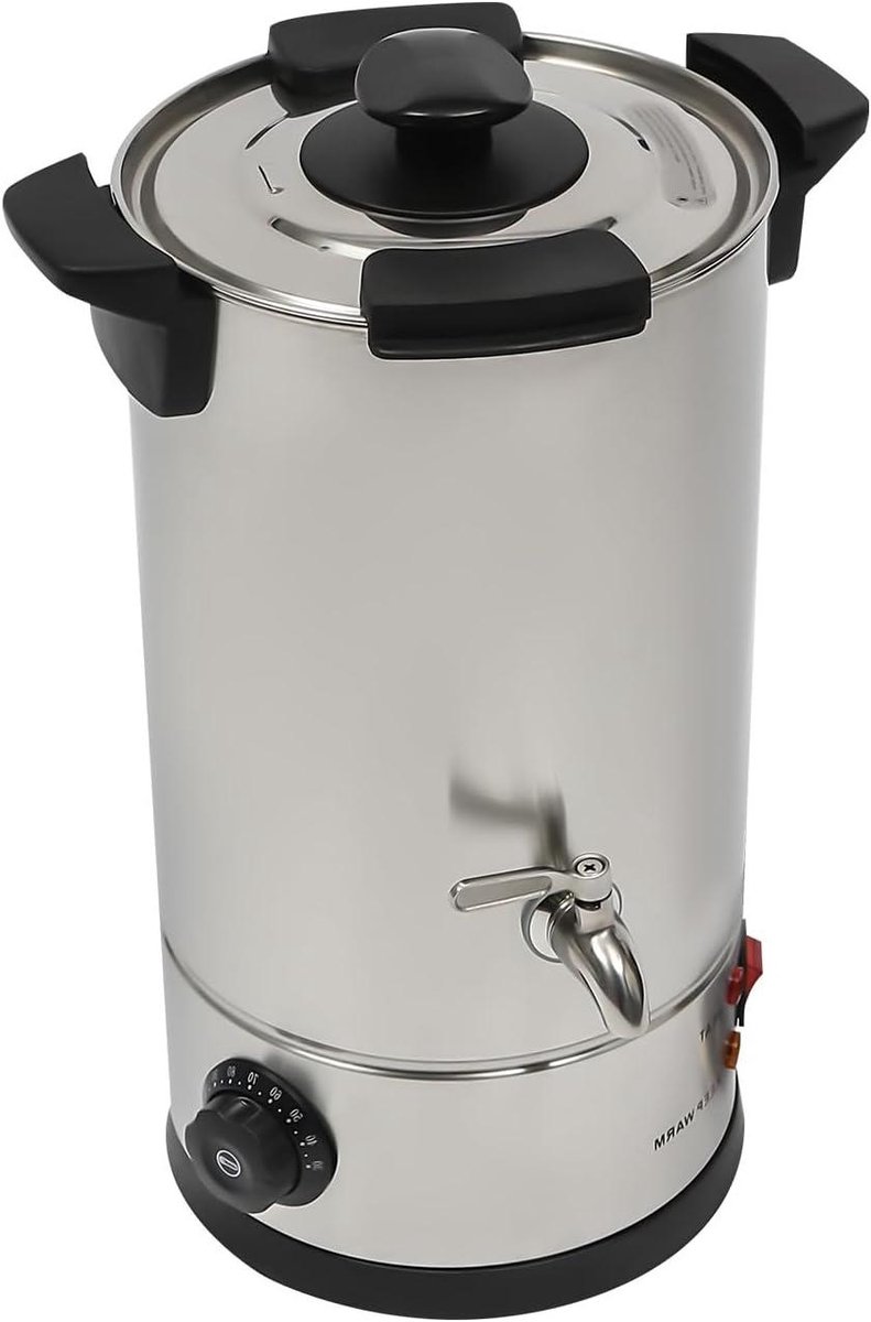 Wax Smelter - Wax Pot Kaars - Kaarsen Maken - Roestvrij Staal - 10.5 Liter - Zilver