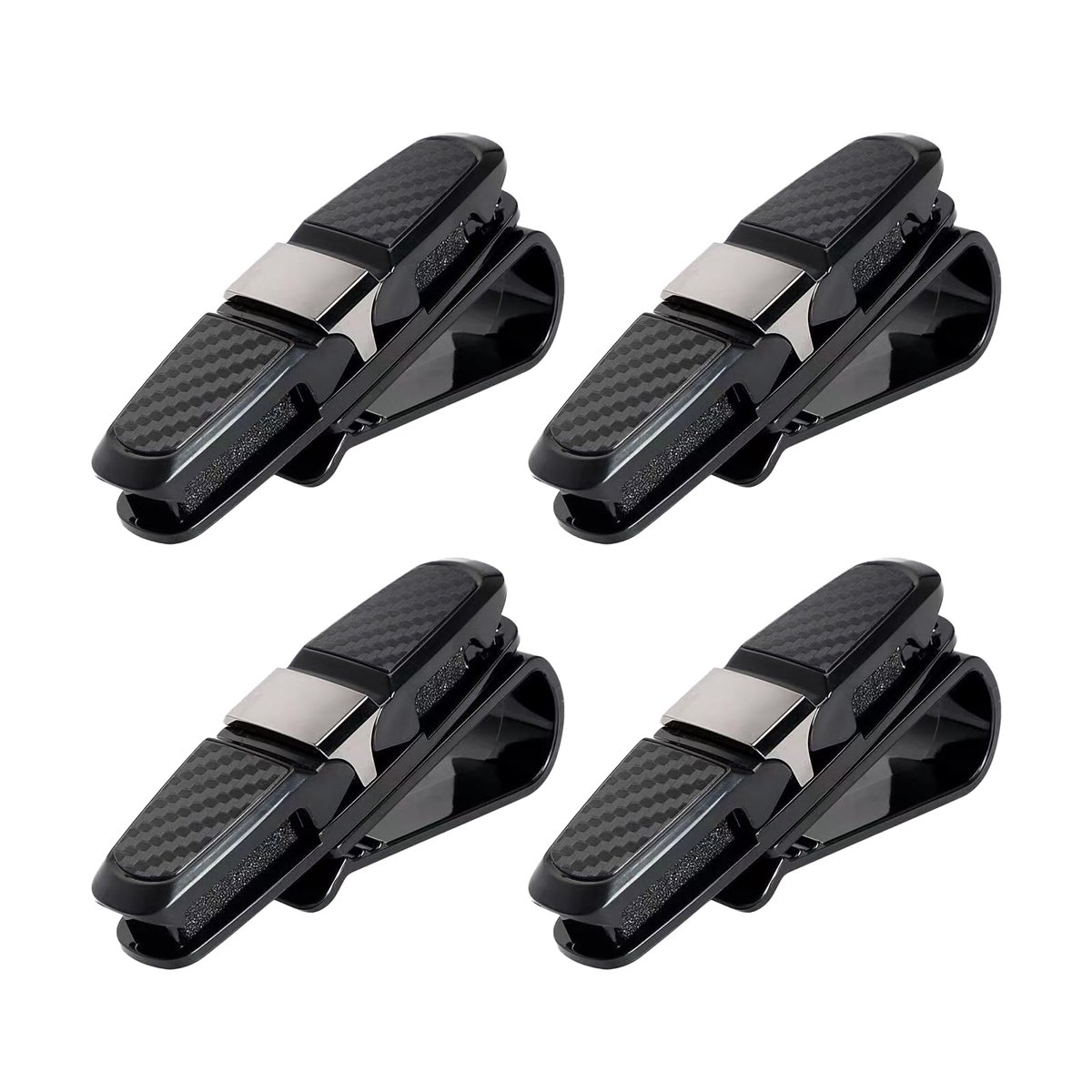 4 brillenhouders voor zonneklep, brilclips voor autozonneklep, voor autozonneklep