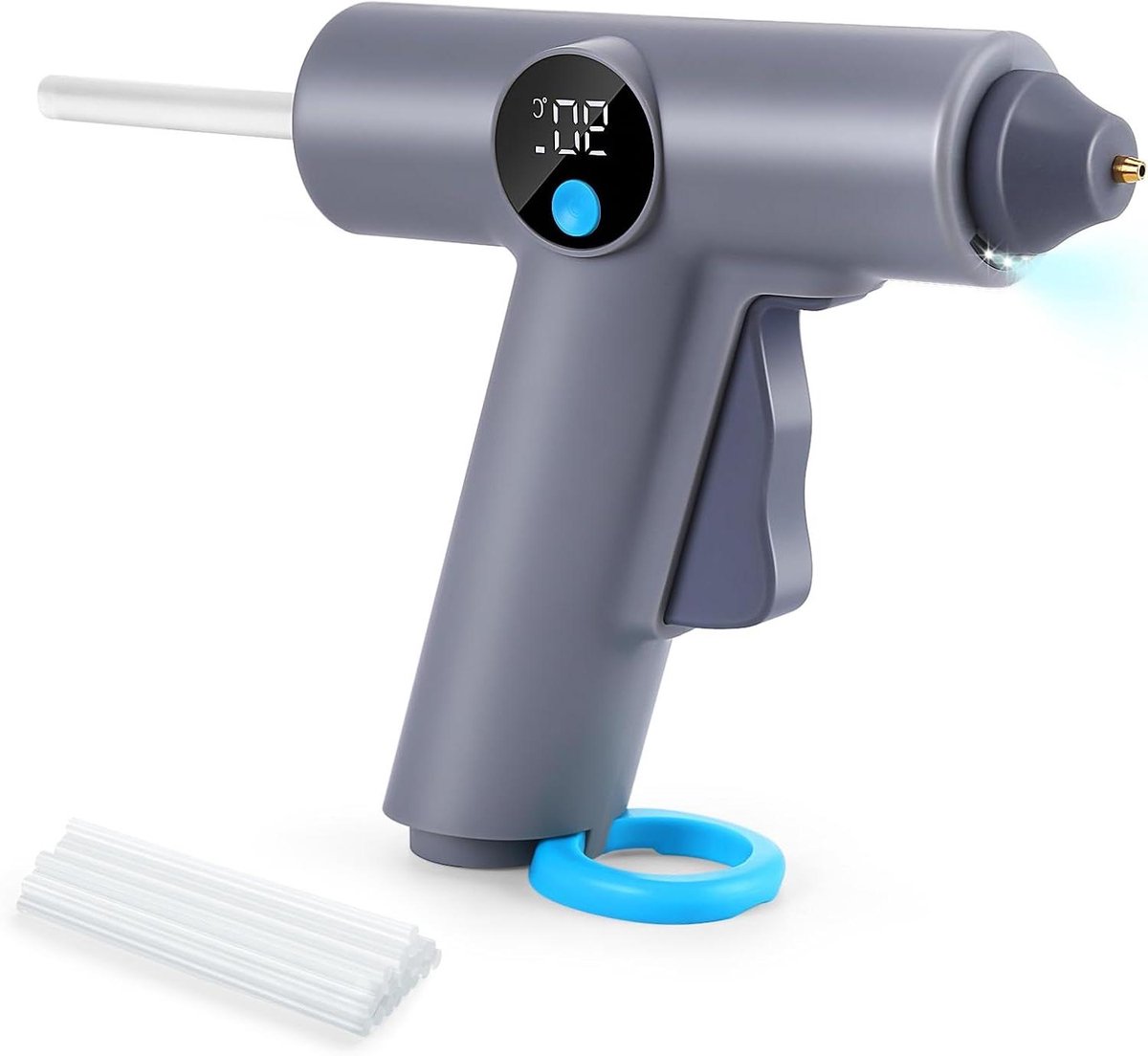 Lijmpistool op Accu - Draadloos Lijmpistool - Klusjes Binnenshuis - Inclusief 22 Lijmpatronen - 7 mm Lijmstift - Blauw