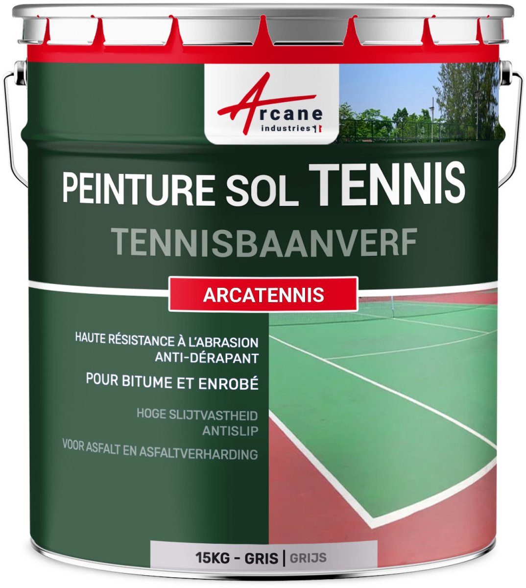 Antislip verf voor tennisbaan - ARCATENNIS