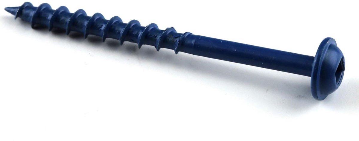 Houtschroeven - Buitenschroeven Schroeven - Buiten Klussen - Zelftappende Punt - 2 inch - Blauw
