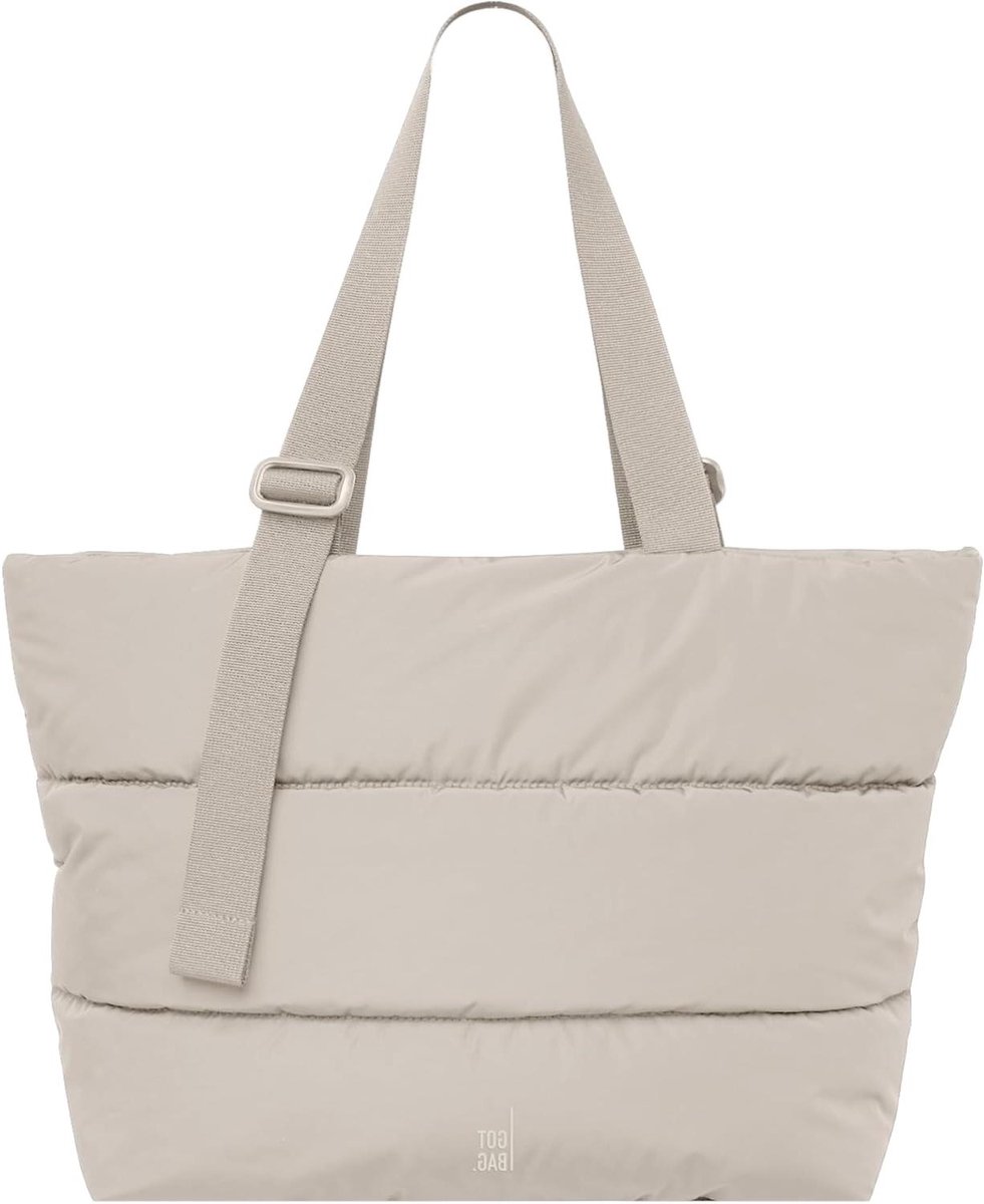 Puffer Tote Bag - Schoudertas Dames - Dagelijks Gebruik - Monochroom Design - 51 x 51 x 34 cm - Zwart