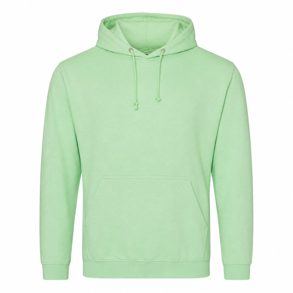 Hoodie Heren – Trui met Capuchon – Casual Sweater – 80% Katoen – Mintgroen - L