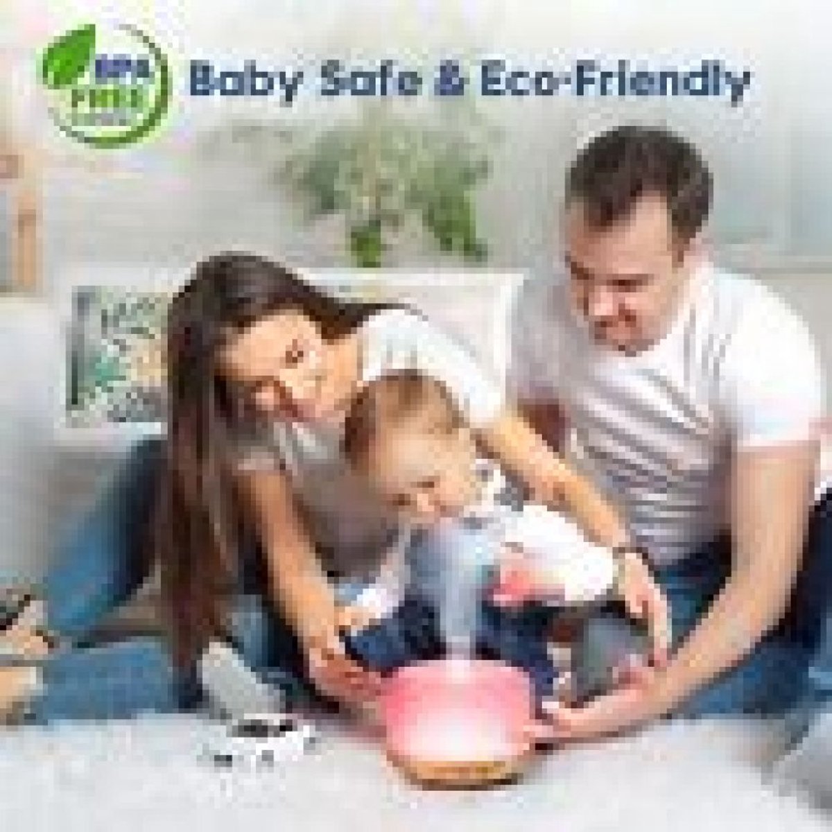 Ultrasone aroma-diffuser voor etherische oliën met LED-verlichting - Luchtbevochtiger en luchtreiniger — cadeau in Wonen & Interieur - foto 4
