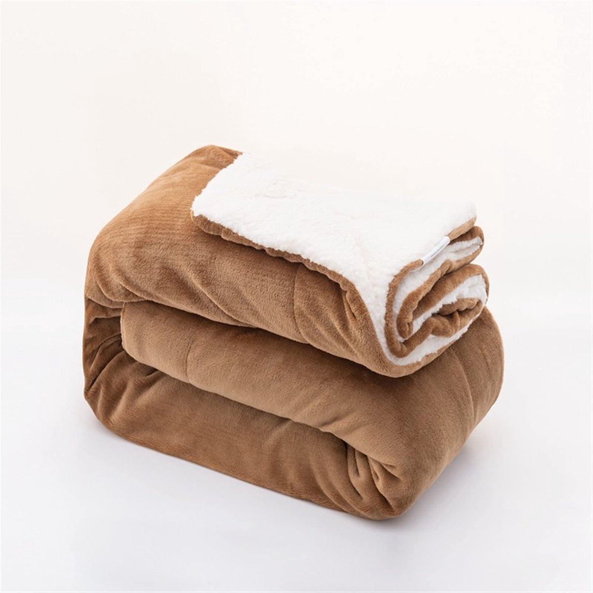 Thicken Pluche Home Bedding Warmer Winter Dekens Plaid Fleece Bedsprei Zachte deken (Color : K)