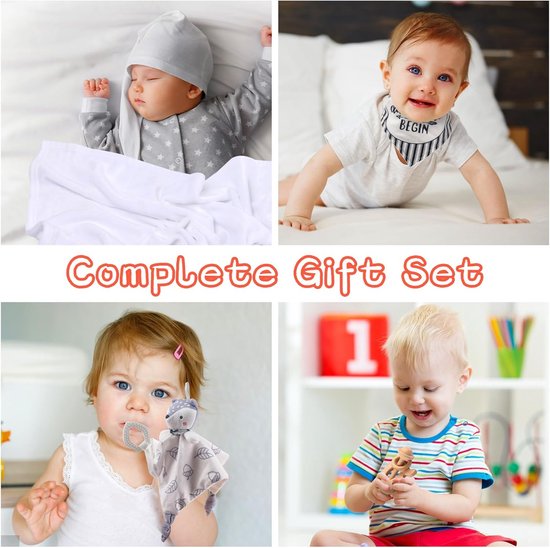 Complete 7-in-1 Baby Geschenkset voor Meisjes - Inclusief Dekentje, Slabbetje en Sokjes van Merkloos — afbeelding 5