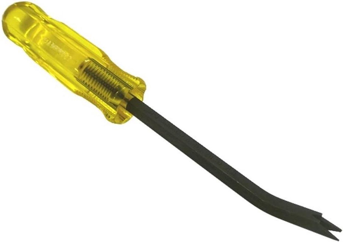 Verwijderaar Nietjes - Nietjeslifter Tacklifter - Meubels Herstofferen - Rechte Hoek Ontwerp - 21.59 cm - Geel