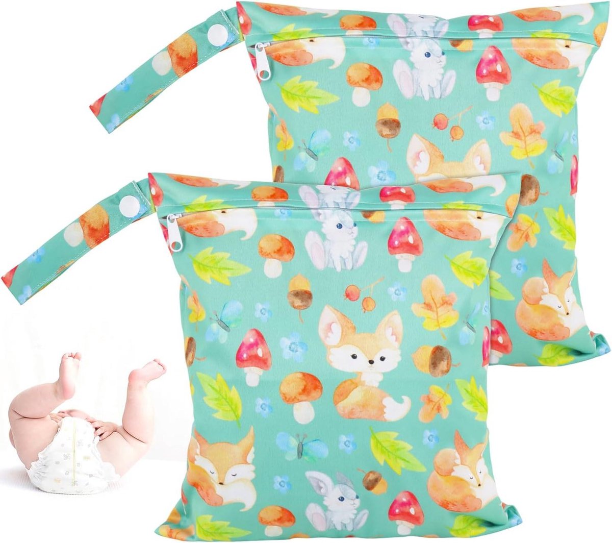 Wasbare Luiertas - Natte en droge tas - Babyverzorging en Reizen - Dubbellaags Waterdicht TPU - 215 x 158 cm