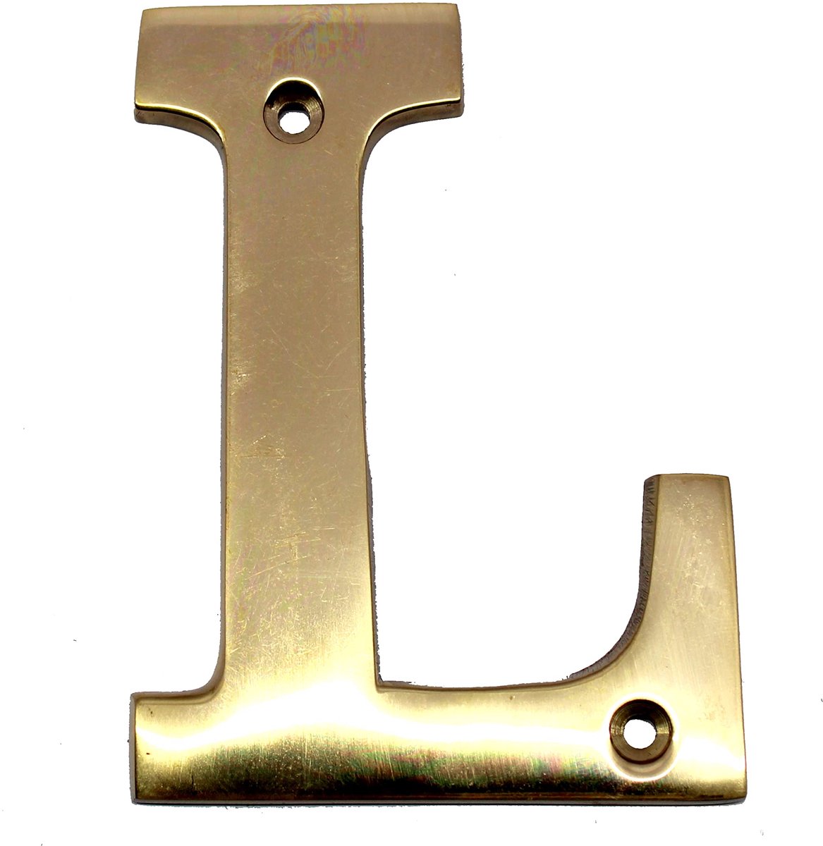 esplanade Brass House Hotel Deur Naam - Muurdeur Plaque Alfabet Letter "L" - 4" Inches