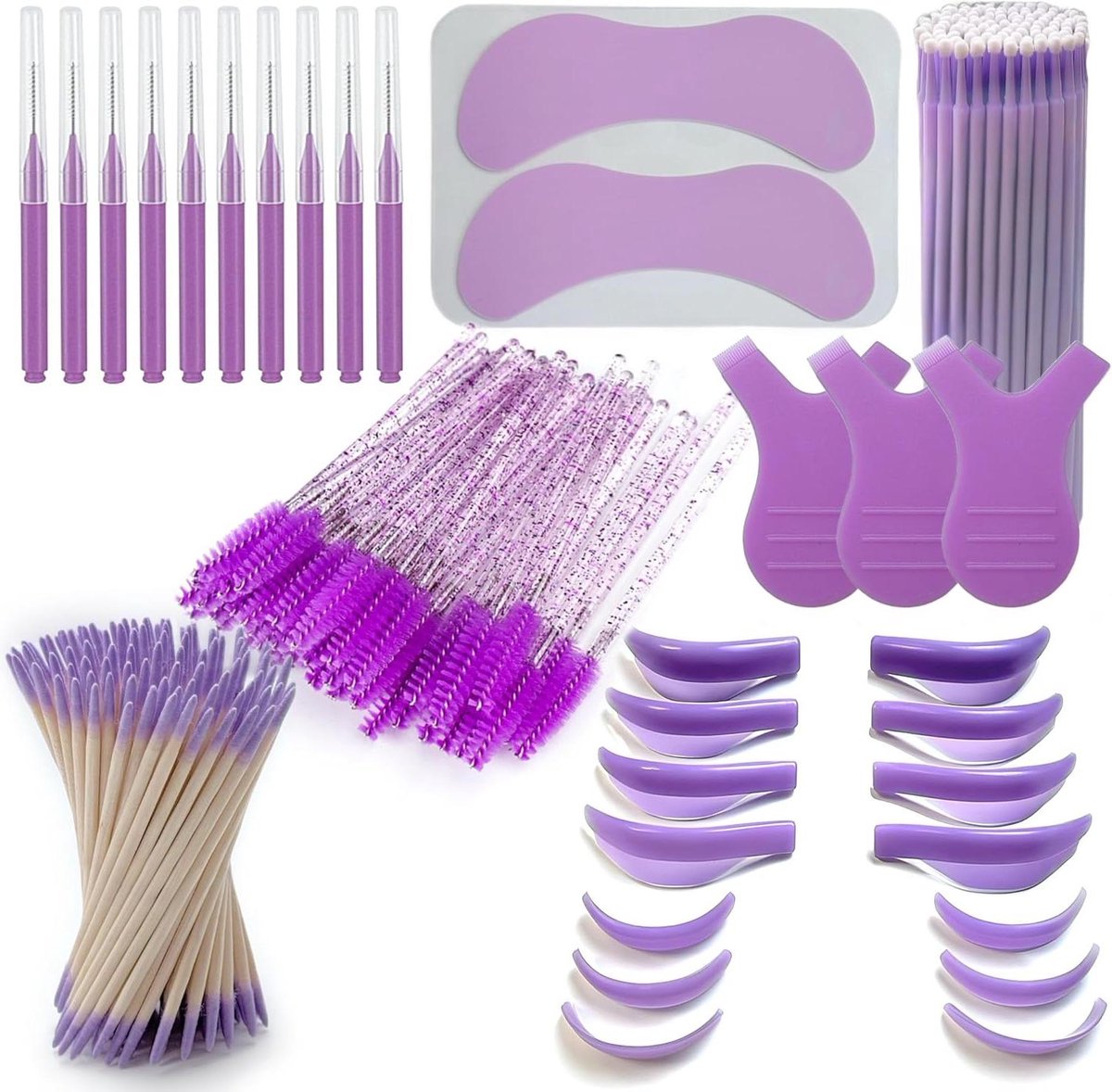 Wimperlift Accessoires - Wimper Perm Set - Professionele Wimpers - Meer dan 200 Stuks