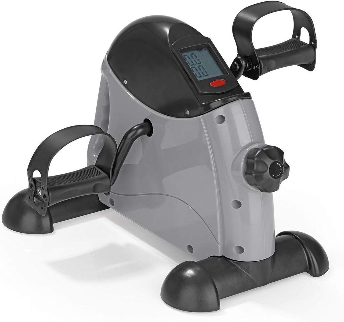 Mini Hometrainer - Oefenfiets Armen Benen - Bloedsomloop Stimuleren - Verstelbare Weerstand - 405 x 38 x 31cm - Grijs