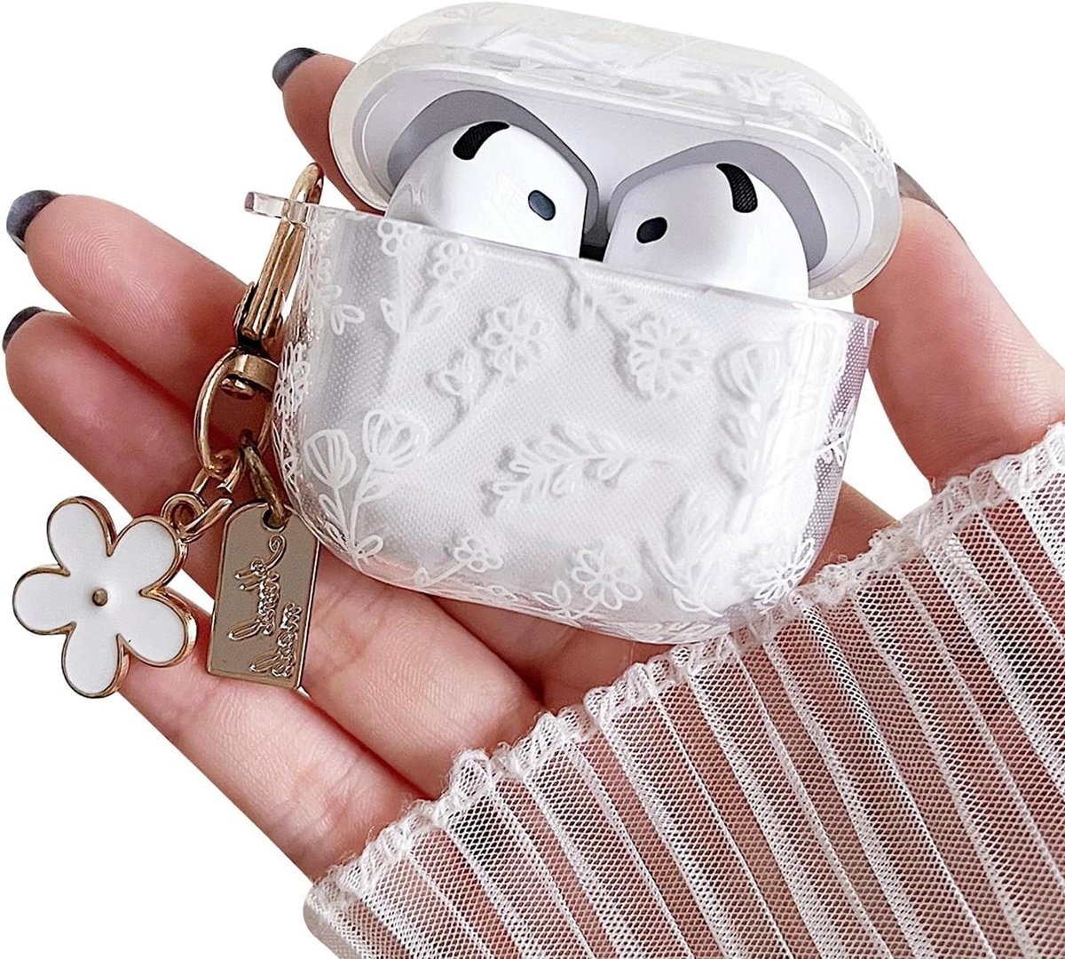 AirPods 4 Hoesje - Beschermhoes Oplader - Oordopjes Beschermen - Transparant TPU Materiaal - 8.3 x 7.5 x 3.1 cm