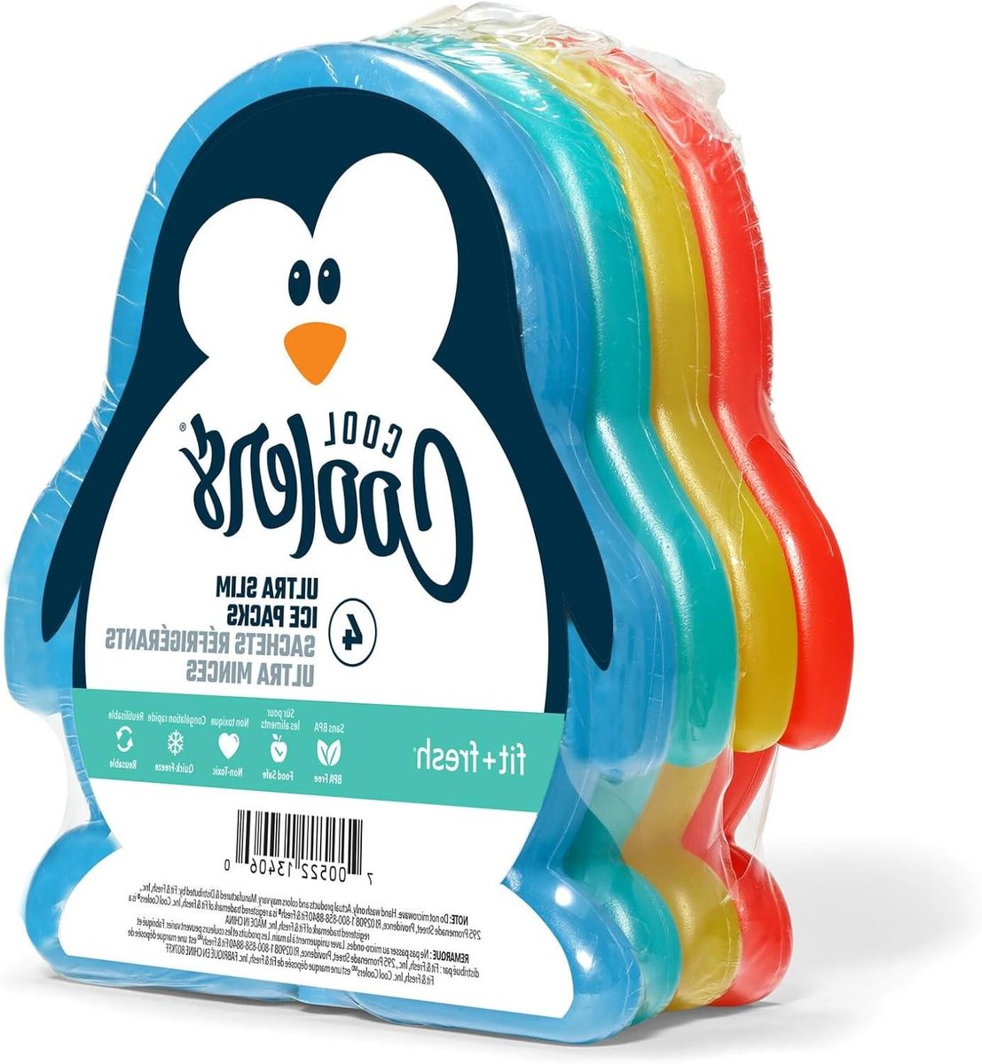 Koel elementen - IJsblokjes Lunchbox - Lunch Koel Houden - Niet-giftig Voedselveilig - 4 stuks - Multicolour