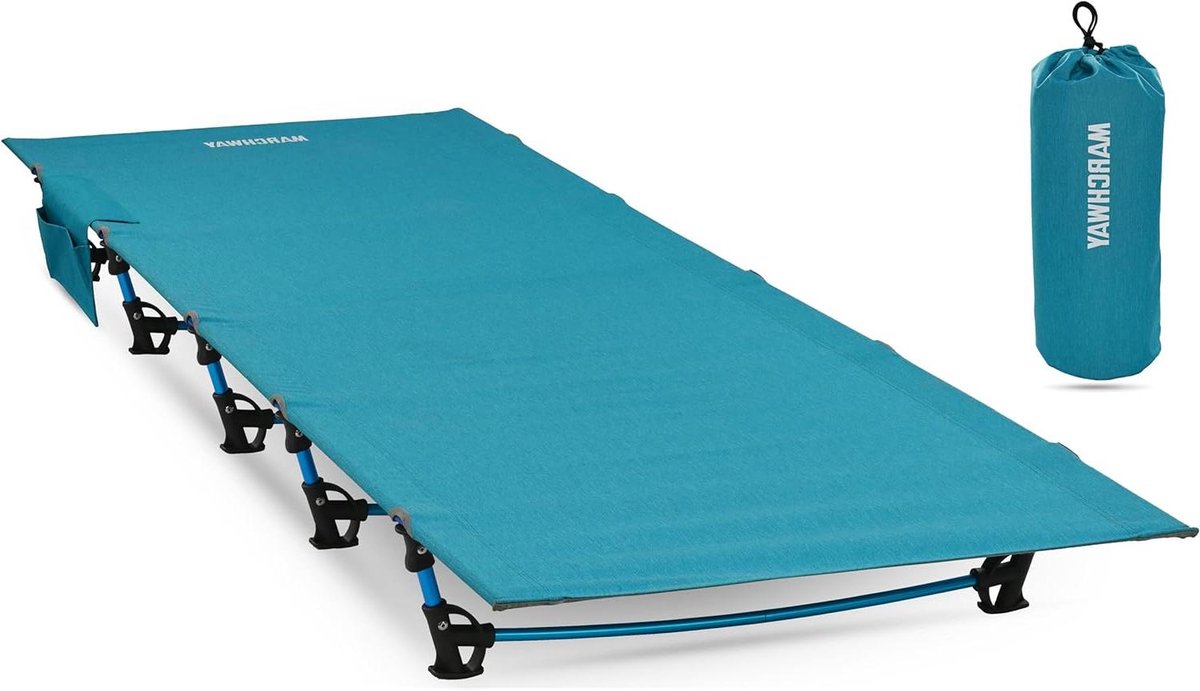 Opvouwbaar Campingbed - Kampeerbed Lichtgewicht - Outdoor Reizen - Ultralicht en Compact - 190 x 70 cm - Blauw