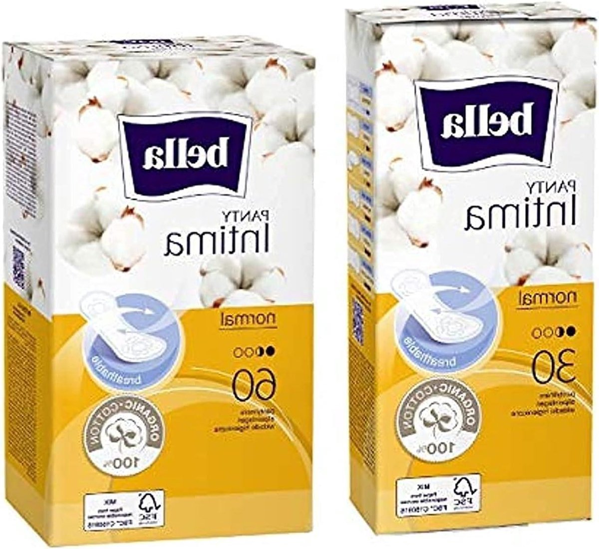 Inlegkruisjes - Slip inlegstukken - Intieme hygiëne - 100% katoen - 30 stuks - Wit