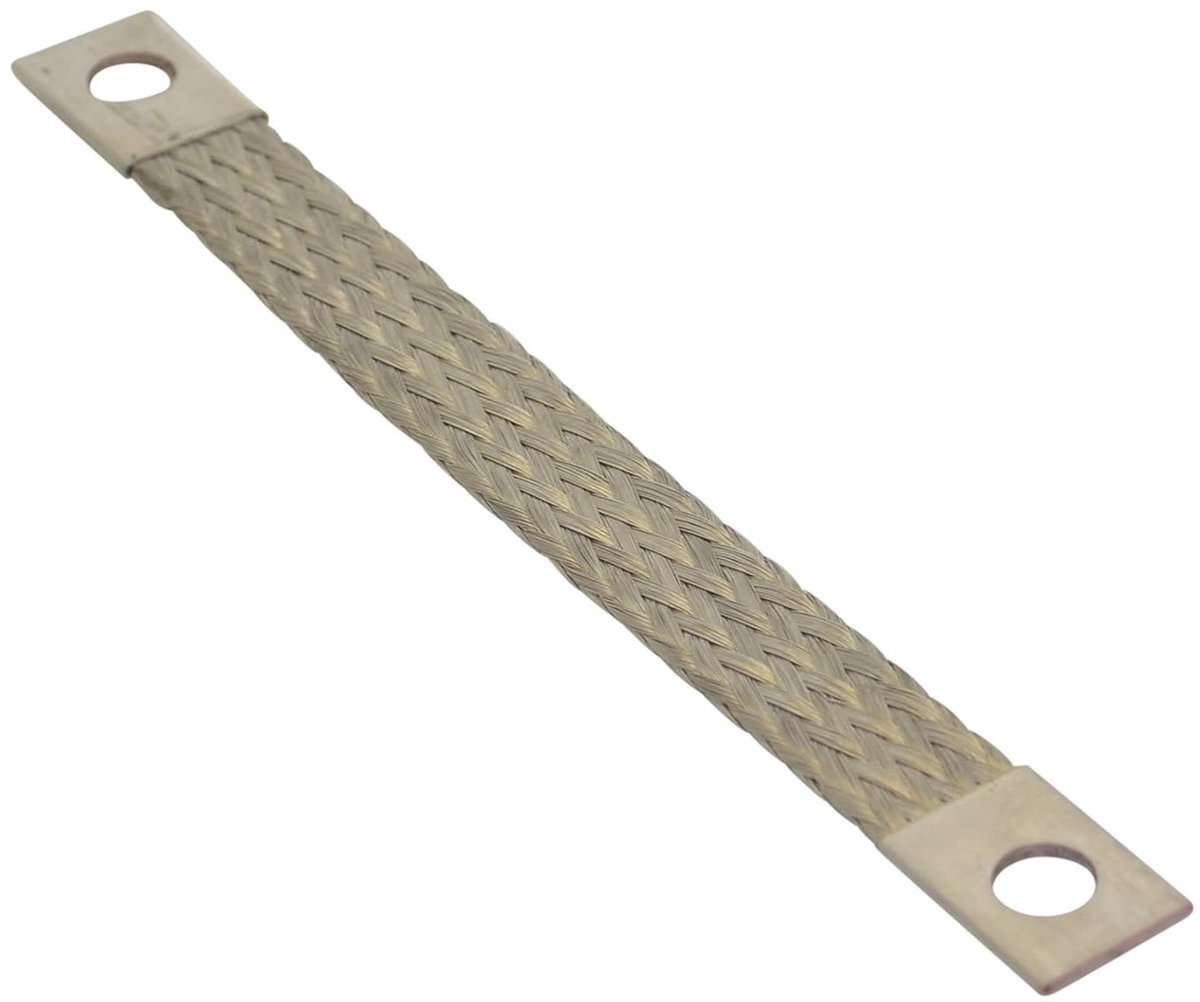 Massaband - Aardingsband Koperband - Elektrische Verbindingen - Flexibel Kopervlechtwerk - 10 mm2 150 mm - Koperkleurig