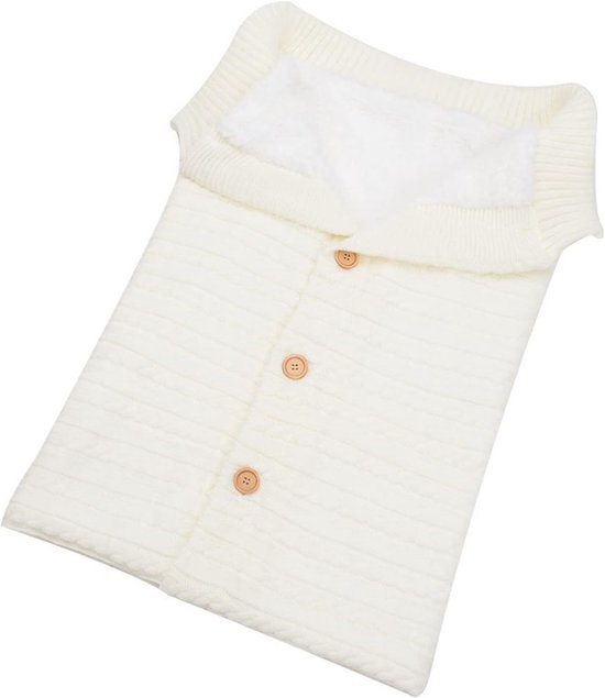 Wintervoetenzak Baby - Kinderwagen Zak Baby - Warm Houden Baby - Sherpa Voering - 0-6 Maanden - Grijs — afbeelding 3