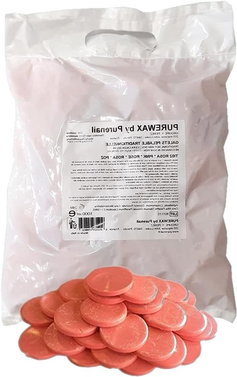 Ontharingswas - Hete was Waxparels - Huid glad maken - Zonder strepen - 1 kg - Roze