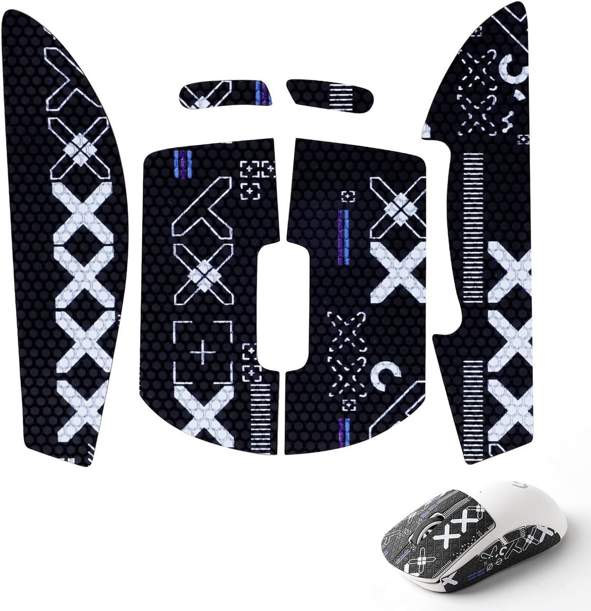 SnelShoppen - Mouse Grip Tape, non-slip gaming muisstickers voor betere grip en controle, sweat-proof, ideaal voor e-sports, geschikt voor G Pro Wirel