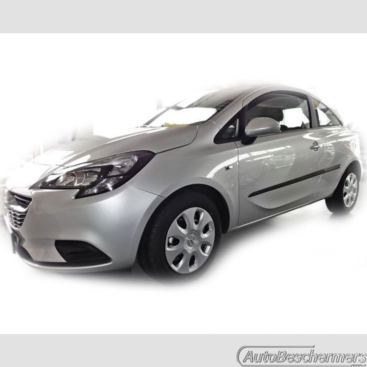 Stootlijsten set zwart voor Opel Corsa E 3-deurs 12.2014-. De stootstrips zijn zelfklevend. Set a 4 stuks (#0018)