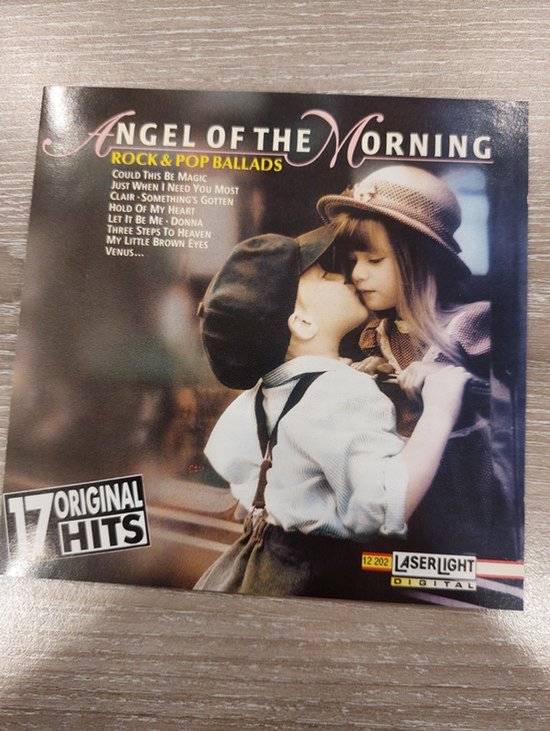 Albumhoes Angel Of The Morning Rock & Pop Ballads 17 Original Hits, jongen kust meisje, jongen met pet, meisje met hoed.