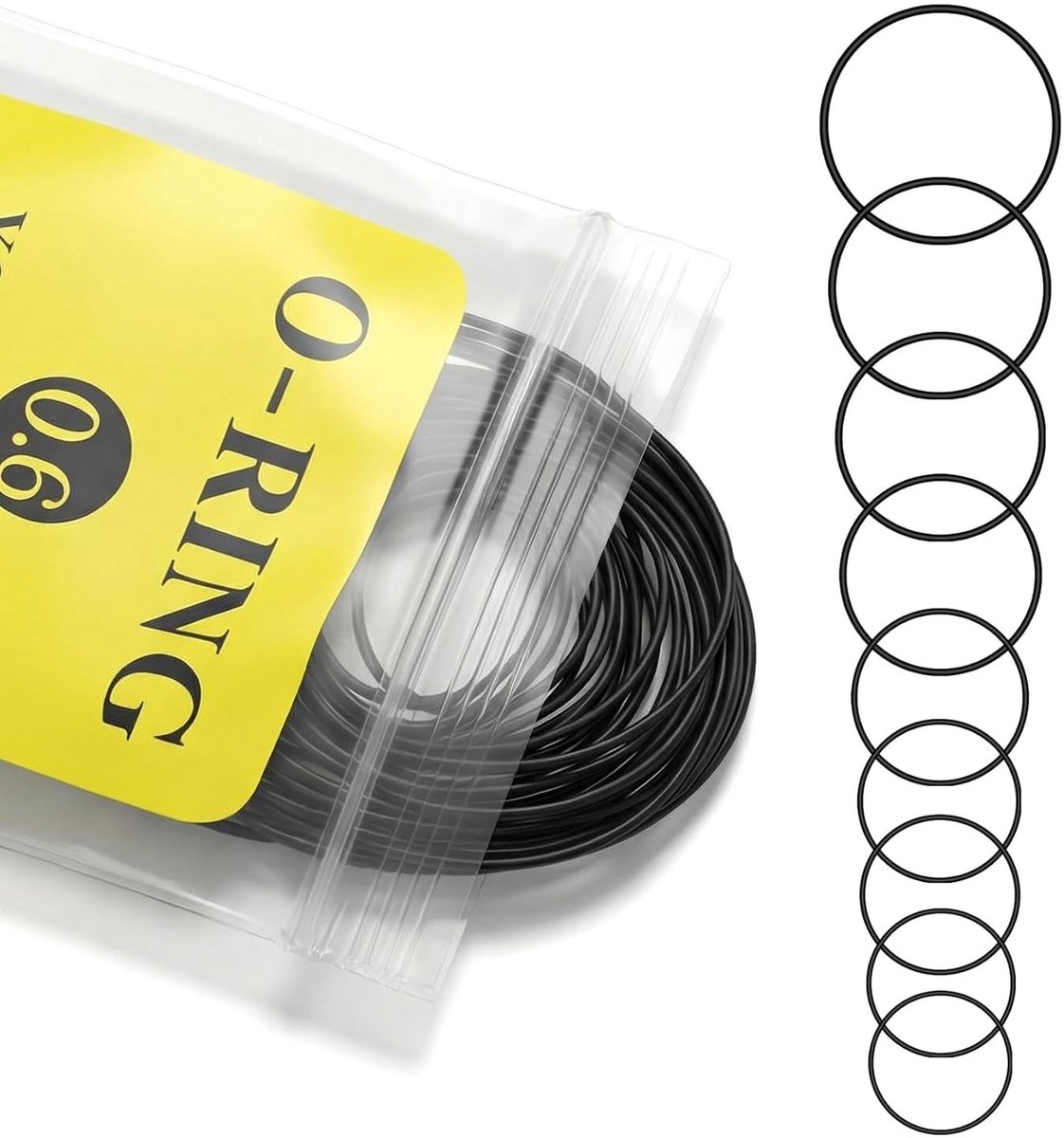 28-delige set O-ringen voor horloges, 0.6mm waterdichte rubberen afdichtingen, horloge reparatie accessoires en vervangingskit voor horloges