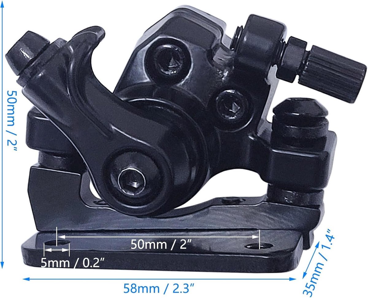 10 inch elektrische skateboard remsysteem met ijzeren schijfrem en remklauw voor KUGOO M4 en M4 PRO - Achterrem, vervangingsonderdeel, skateboardaccessoires
