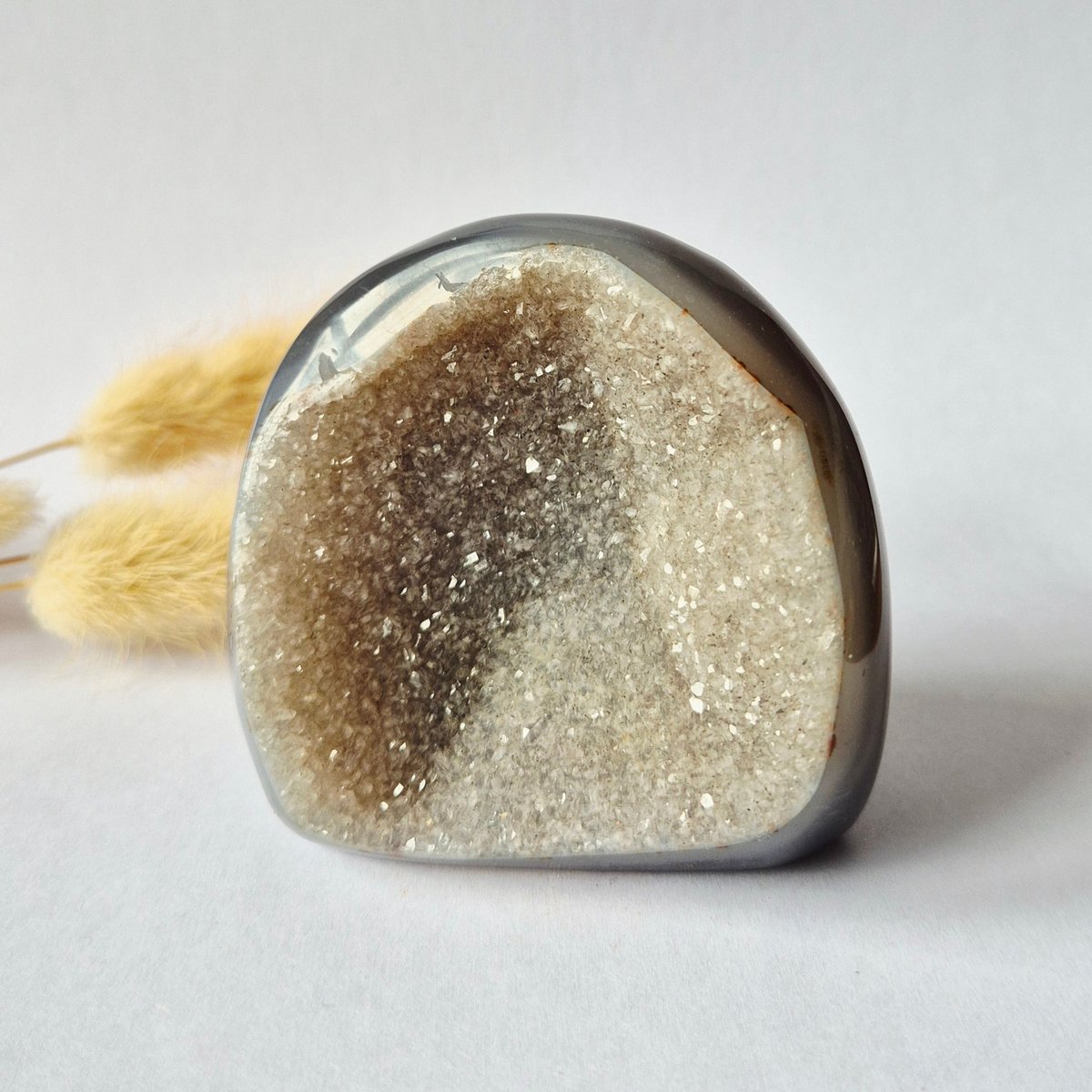 Druzy Agaat uit Uruguay – 240 gram #147 | Natuurlijke Geode Edelsteen