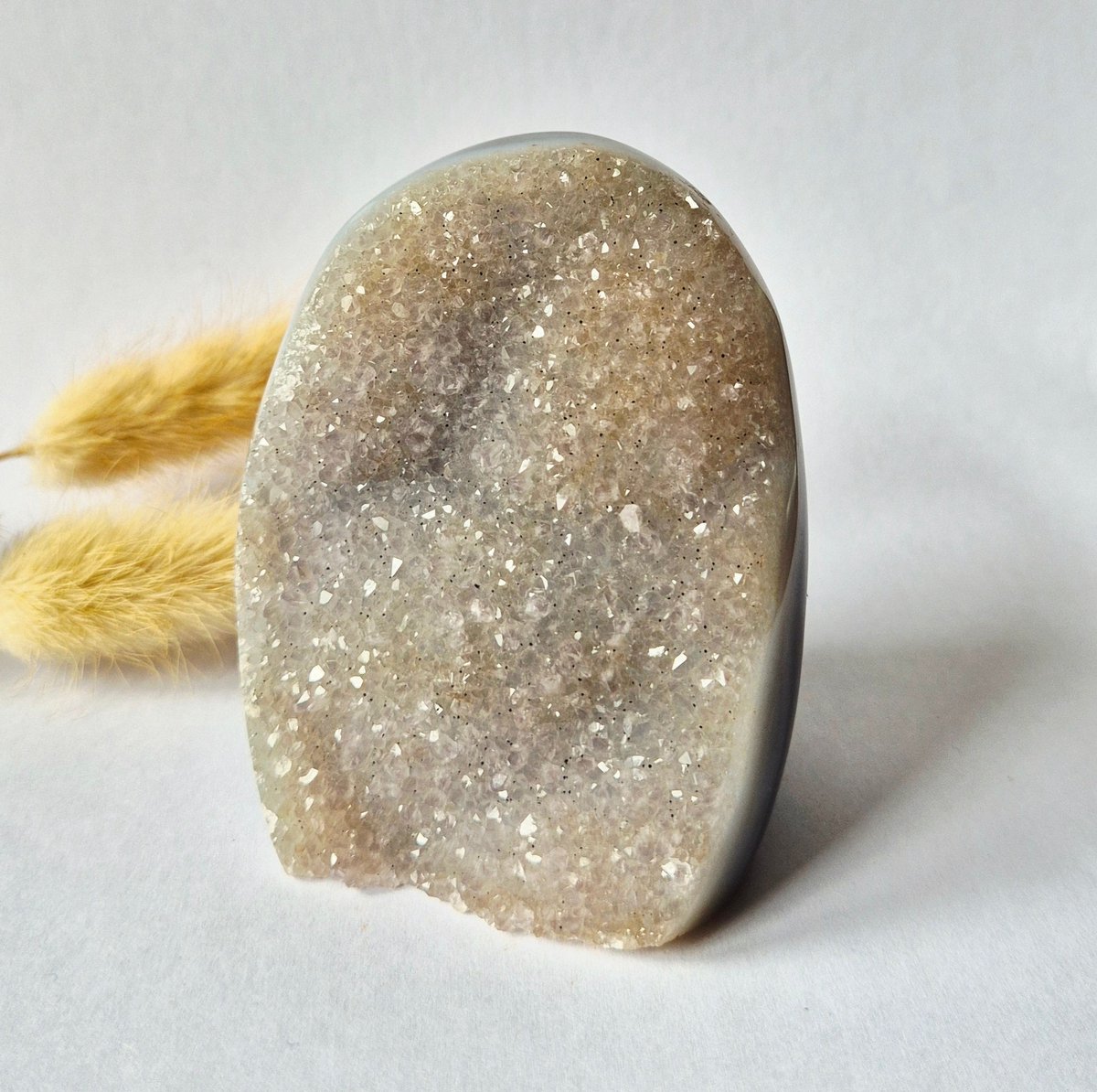 Druzy Agaat uit Uruguay – 353 gram #148 | Natuurlijke Geode Edelsteen