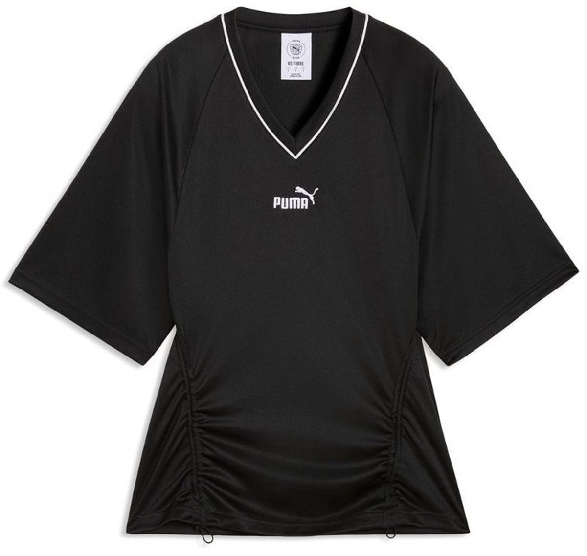 Puma dames jersey top Future.Puma.Archive Fitted Waist Football 634624 Zwart
