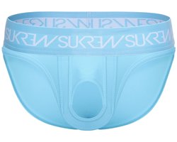 SUKREW U-Style Brief Breeze Blue - MAAT M - Erotisch Heren Ondergoed - Slip voor Man - Sexy mannen Slip