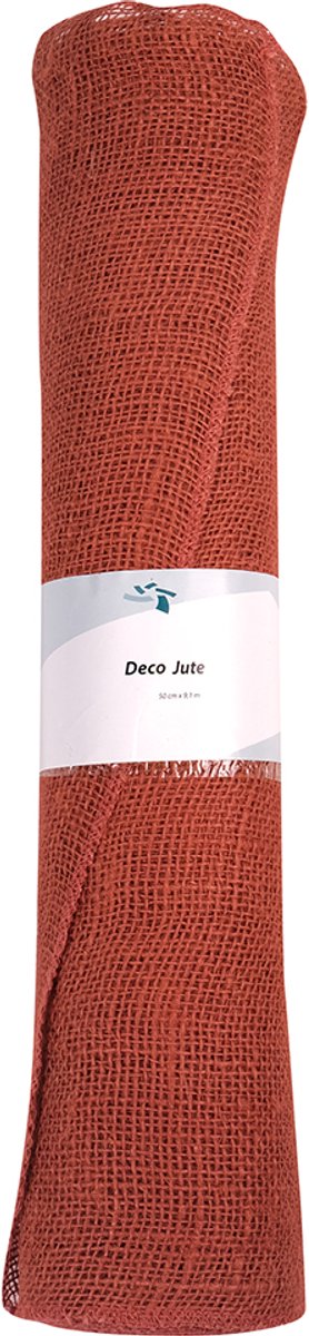 Jute Tafelband 7431 bruin 50cmx9,1mtr (rolled)