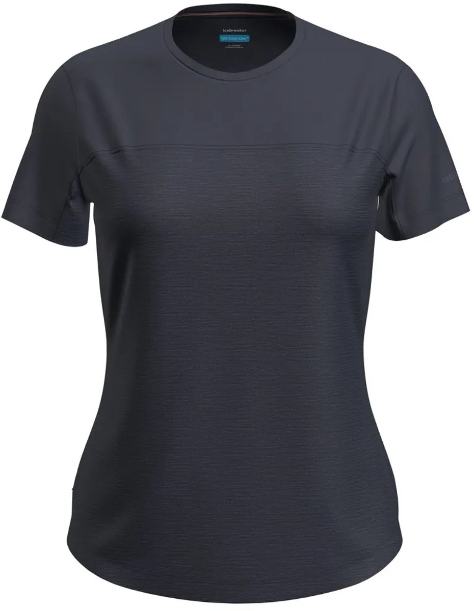 Icebreaker Merino Blend 125 Cool-lite™ Sphere Colour Block T-shirt Met Korte Mouwen Zwart XS Vrouw