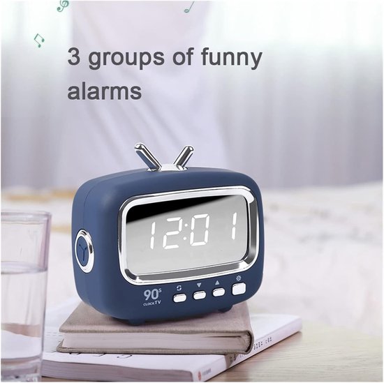 Digitale Kinderwekker - Mini Alarmklok - Kinderen Leren Slapen - Stemgestuurde Verlichting - 10x10 mm - C — afbeelding 5