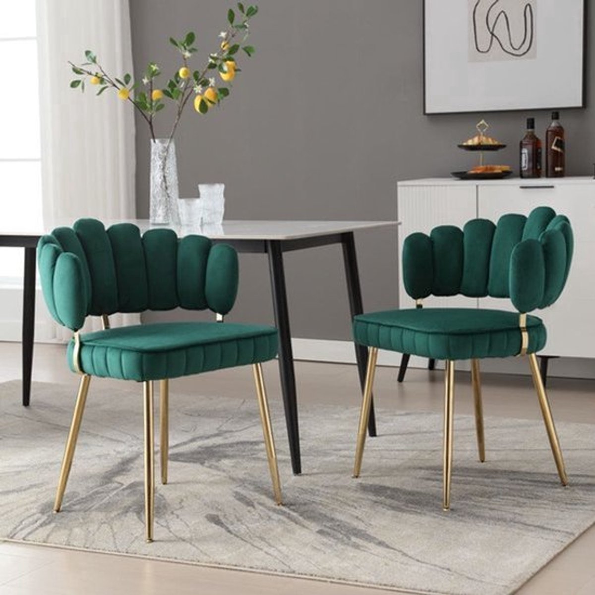 Fauteuil – Fauteuils – Relaxfauteuil – Loungestoel – Draaifauteuil – Velvet Bekleding – Bl
