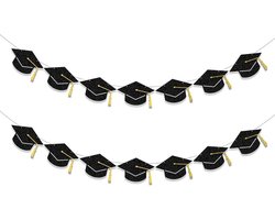 SnelShoppen - Graduation Decorations Class of 2023 - Vooraf Gemonteerde Feestbanner - Perfect voor Afstudeerfeest, Feestdecoratie, 3 Meter Lang, Kleur