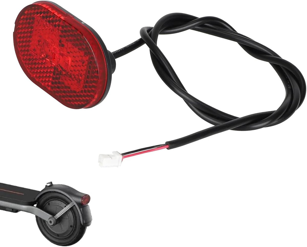 SnelShoppen - Achterlicht voor Elektrische Step, Remlicht, Waarschuwingslicht, Achterspatbord, Knipperlicht, LED Achterlicht voor Xiaomi 6 Lite, Hoogw