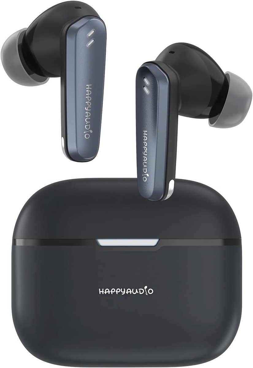 SnelShoppen - Bluetooth Oordopjes met Actieve Geluidsisolatie, 4 Microfoons voor Heldere Bellen, Draadloze In-Ear Hoofdtelefoon, IPX5 Waterdicht, Hi-F