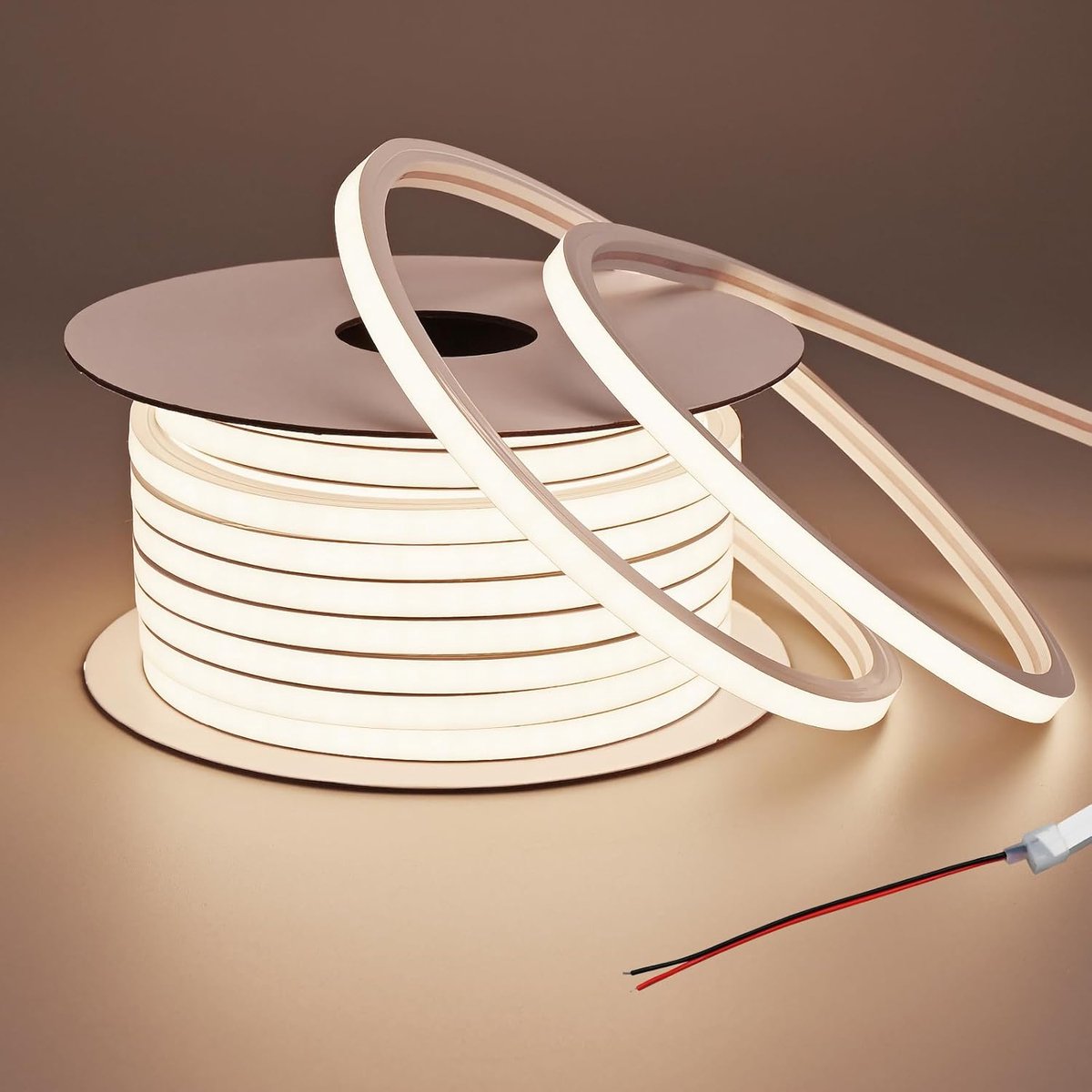 SnelShoppen - 15M 24V LED Neon Strip Light Waterproof IP67 - 3000K Warm Wit - Flexibele en Snijdbare LED Strip voor Tuin, Slaapkamer, Woonkamer - 10W/