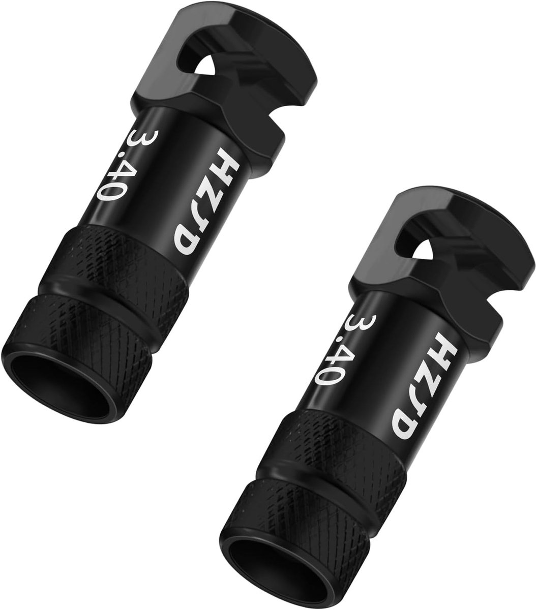SnelShoppen - Presta Ventielcaps Zwart met Geïntegreerde Kern Spoke Verwijderfunctie - Duurzaam en Lekbestendig - Set van 2 voor Fietsen