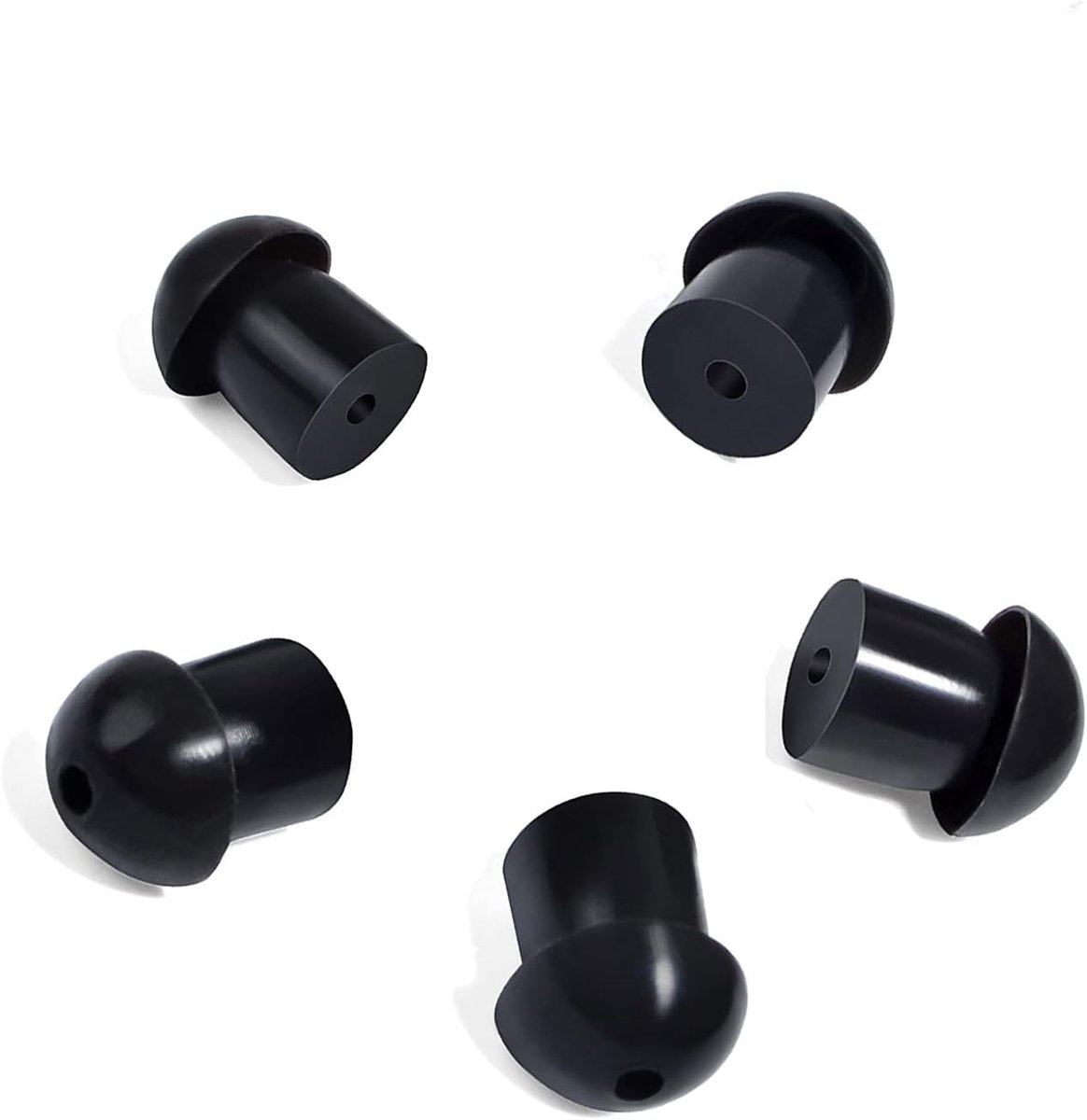 SnelShoppen - Vervangende Oordopjes, Zachte Rubber Paddenstoel Hoofdtelefoon, Compatibel met Radio Apparaten, Covert Acoustic Air Tube Oordopjes, Head