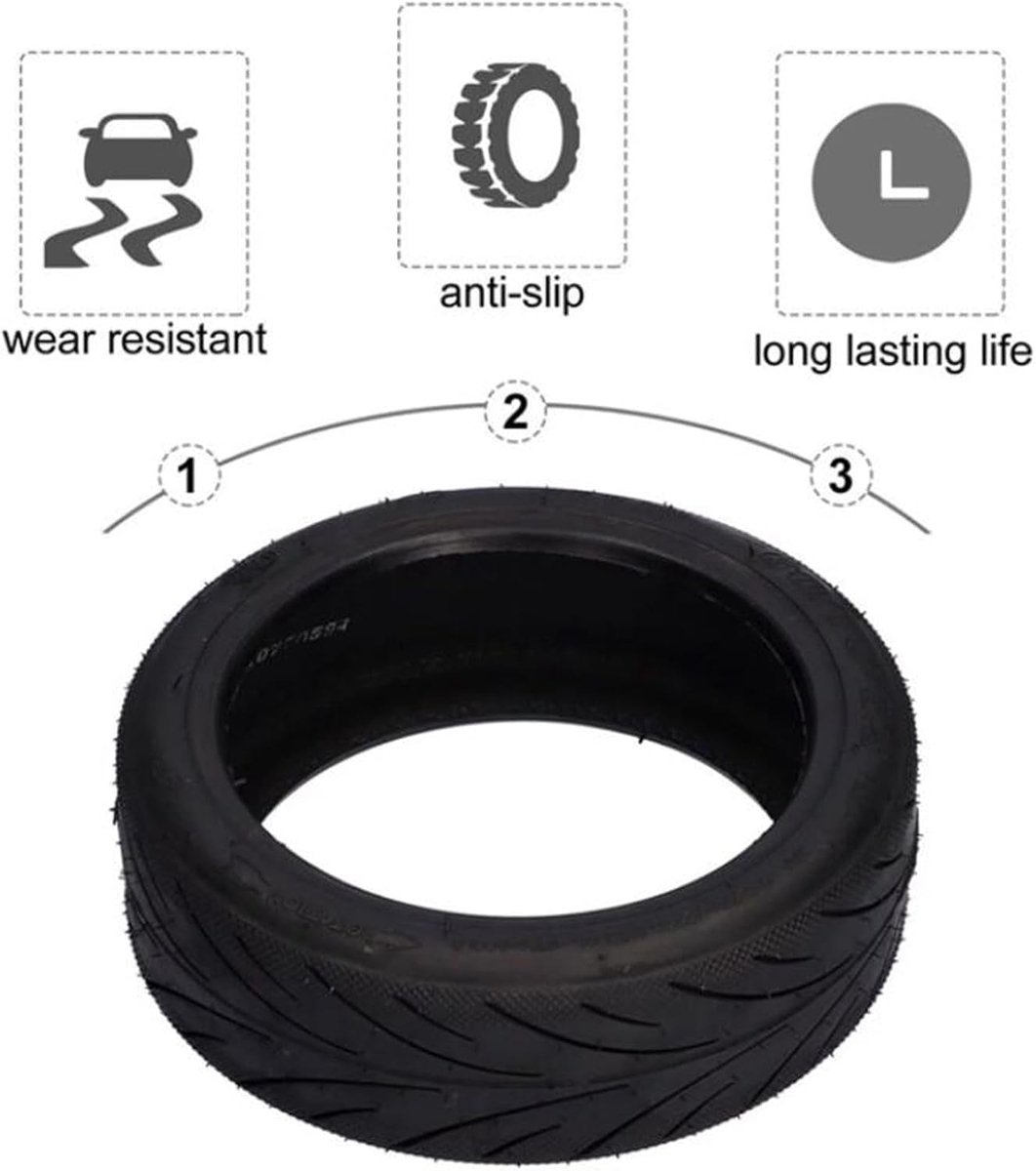 SnelShoppen - Tmom Scooterbanden 60/70-6.5 Tubeless voor E-Scooter, Explosion Proof Rubber, Antislip Vervangbanden voor Ninebot Max G30/G30D (1 Stuk)