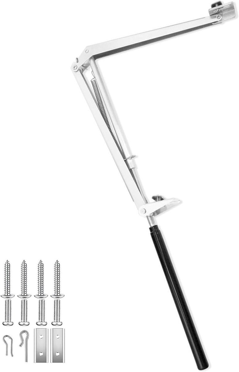 Automatische Kasraamopener met Temperatuurregeling, 7.5 kg Hefkracht, 45 cm Opening Hoogte, Tuin Ventilatie Gereedschap voor Optimale Groei