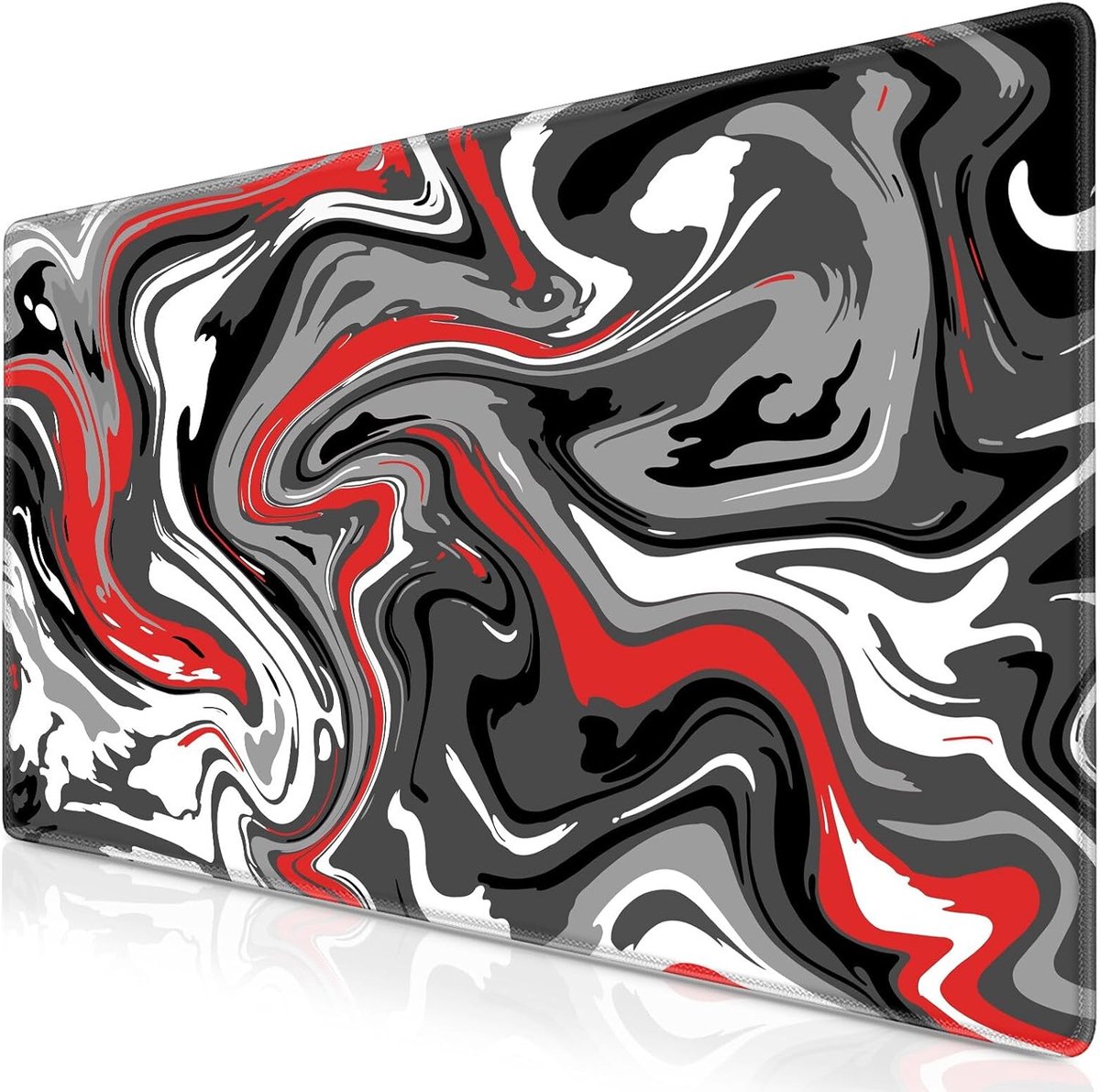 SnelShoppen - XL Gaming Mouse Pad 800 x 300 mm - Waterdichte Desk Mat met Genaaid Rand, Antislip, Voor PC/Laptop, Verbeterde Precisie en Snelheid