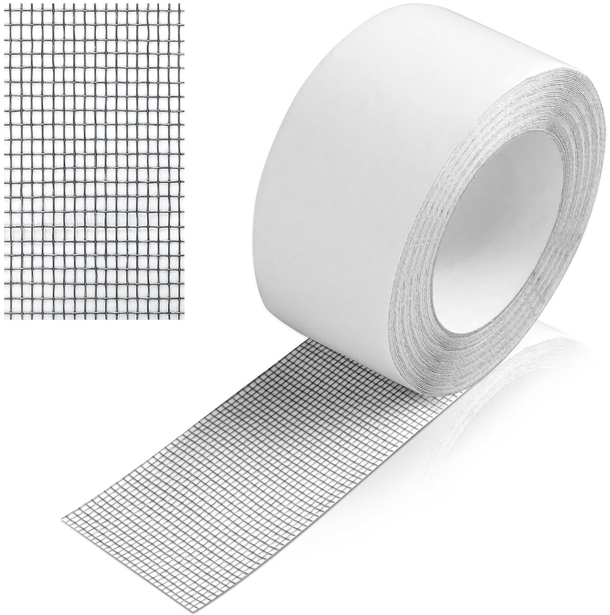 SnelShoppen - 5m Zelfklevende Reparatietape voor Muggenhorren, Sterke Plakband voor Glasvezeldeuren, Ideaal voor Tent, Zwembad en Huishoudelijk Gebrui