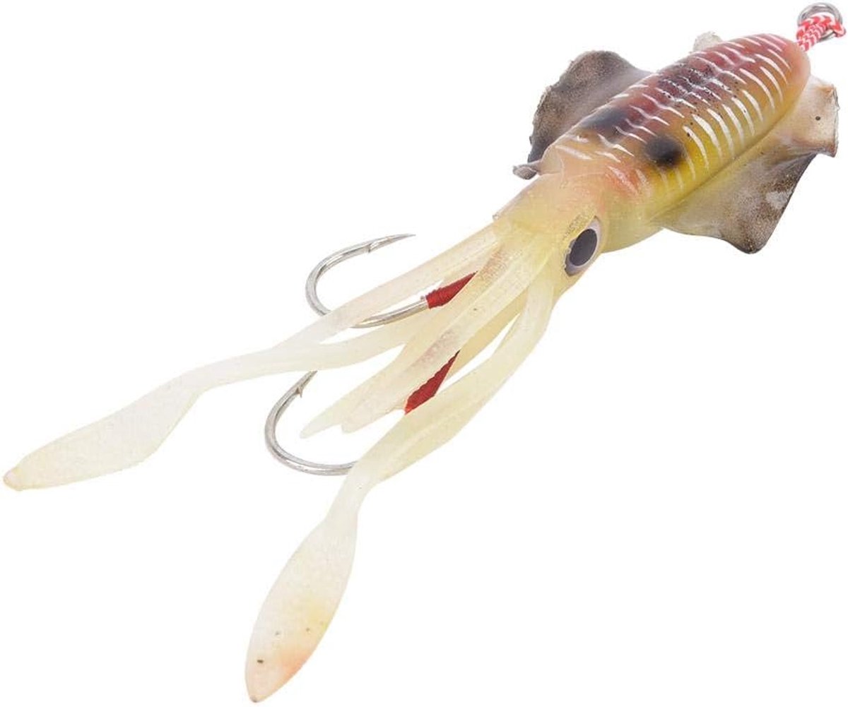 SnelShoppen - Professionele Vissers Lure - Zachte Kunstmatige UV Octopus Met 3D Ogen - Realistische Squid Aas - Perfect Voor Zoet- en Zoutwater Visser