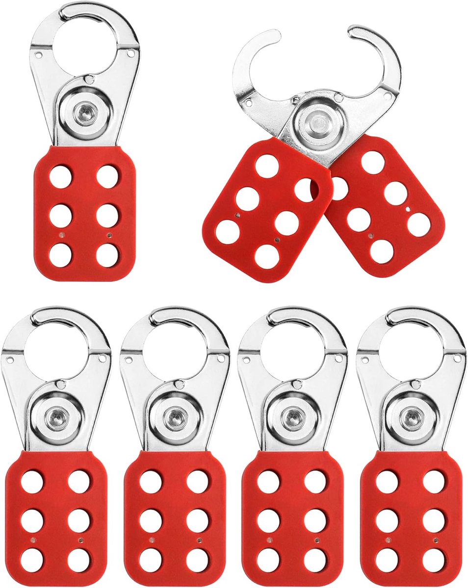 SnelShoppen - Rvs Lock lock 25mm Opening, 6 Stuks, Stevig en Duurzaam, Geschikt voor Valves, Crushers, en Meer